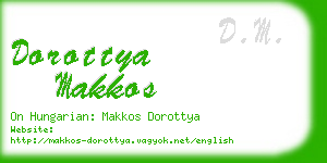 dorottya makkos business card